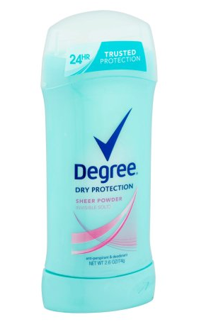 Женский дезодорант Degree Body Responsive Sheer Powder твердый 76 г