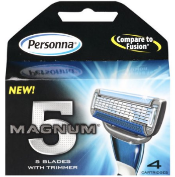 Personna Magnum 5 сменные картриджи, 4 шт