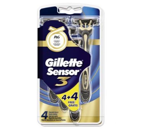 Gillette  Sensor 3 (4 + 4) одноразовые мужские станки для бритья