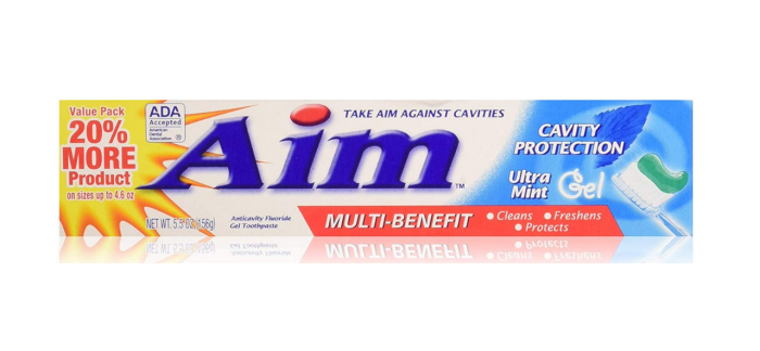 Aim Multi-Benefit Ultra Mint Gel зубная паста-гель 156 g (EX 02.2020)