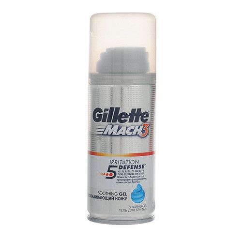 Гель для бритья Gillette Mach3 Irritation (200 мл.) успокаивающий кожу