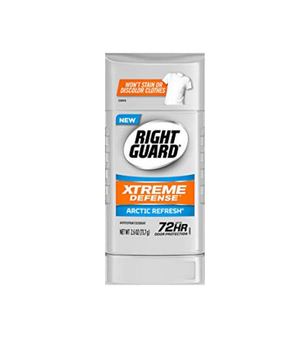 Right Guard Xtreme Defense Arctic Refresh твёрдый антиперспирант USA( 73г)