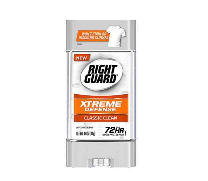 Right Guard Xtreme Defense Classic Clean Гелевий дезодорант 113 г