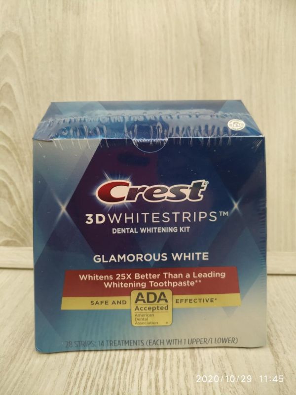 Crest 3D White Luxe Whitestrips Glamorous White отбеливающие полоски для зубов (28 шт)