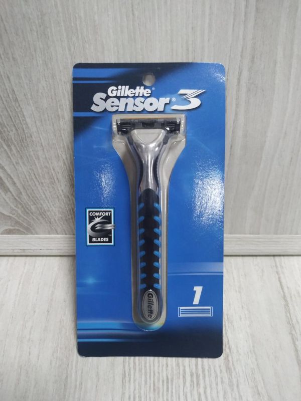 Мужской станок для бритья бритья Gillette Sensor 3 (1 картридж)