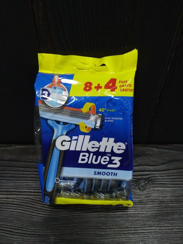 Gillette Blue 3 (12) одноразовые мужские станки для бритья