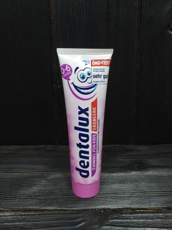 Dentalux зубная паста для детей со вкусом клубники 100 ml