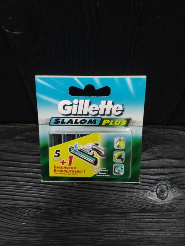 Gillette Slalom + сменные картриджи 6 шт в упаковке