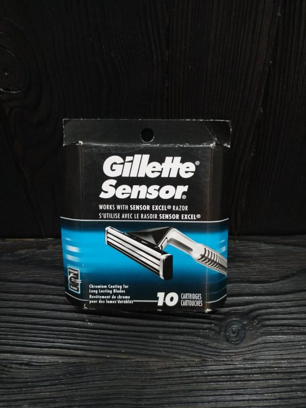 Мужские бритвенные лезвия Gillette Sensor - 10 сменных картриджей