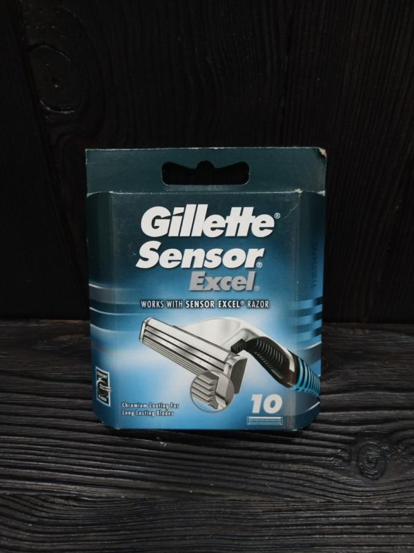 Gillette Sensor Excel сменные картриджи  10 шт в упаковке