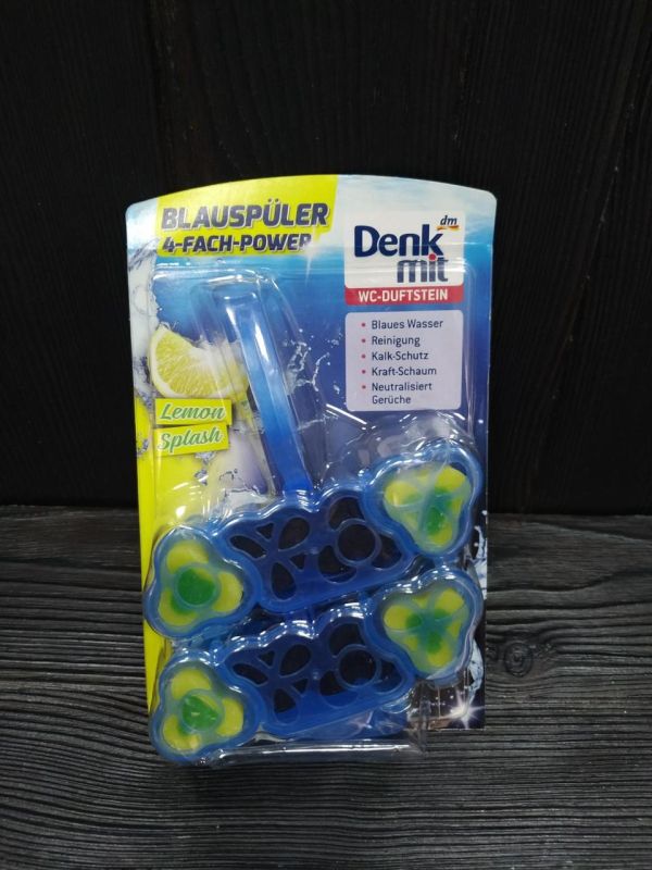 Denkmit гигиенический  блок для унитаза 2*48г Blue Lemon Splash