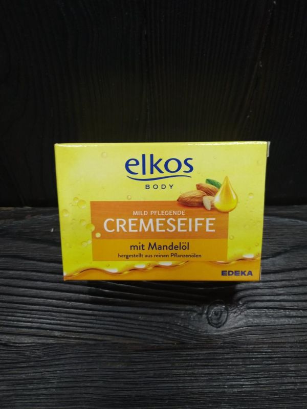 Мыло кусковое Elkos Cremeseife с миндальным маслом 150 g