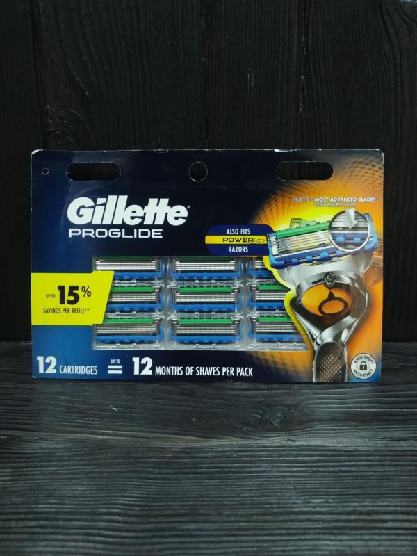 Gillette Fusion ProGlide Power сменные картриджи 12 шт в упаковке