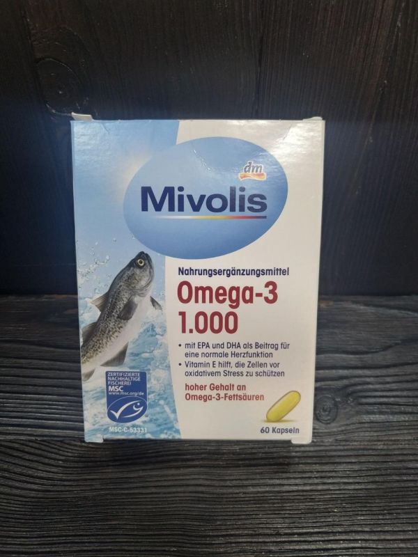 Mivolis витамины Omega-3 1000. 60 капсул