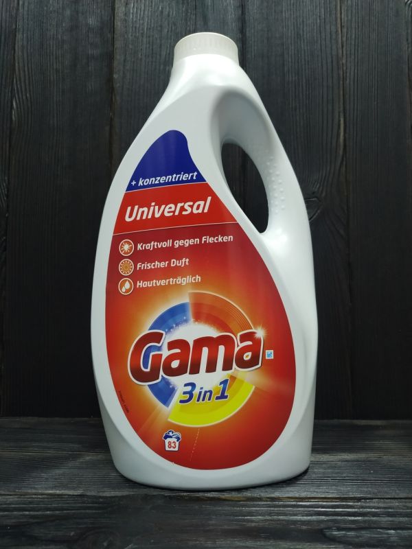 Гель для стирки Gama (Vizir) универсальный 5.4л - 83 стирки