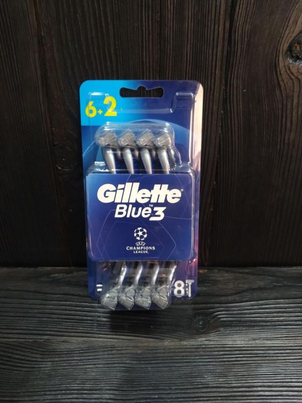 Gillette Blue 3 (8) одноразовые мужские станки для бритья