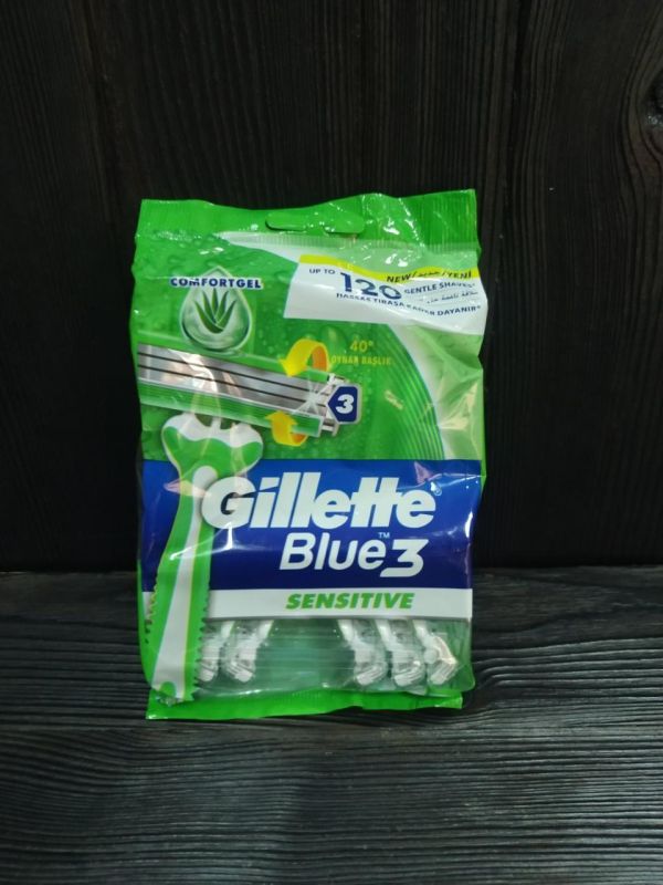 Gillette Blue 3 Sense Care Одноразовые мужские станки для бритья 12 шт