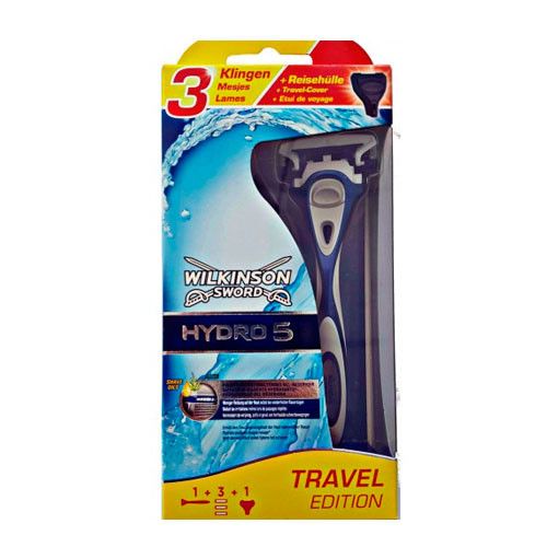 Wilkinson Sword HYDRO 5 Travel Edition (3 картиджа в комплекте) мужской станок для бритья