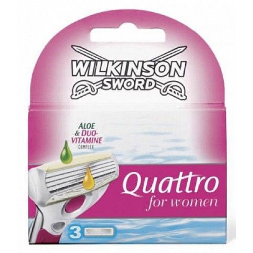 Wilkinson Sword Quattro for Women змінні картриджі 3 шт.