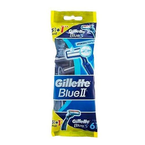 Gillette Blue ll (5) одноразовый станок+ Gillette Blue lll (1) одноразовый мужской станок