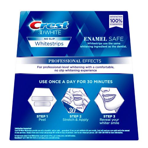 CREST 3D WHITE PROFESSIONAL EFFECTS WHITESTRIPS отбеливающие полоски для зубов (40 шт.)