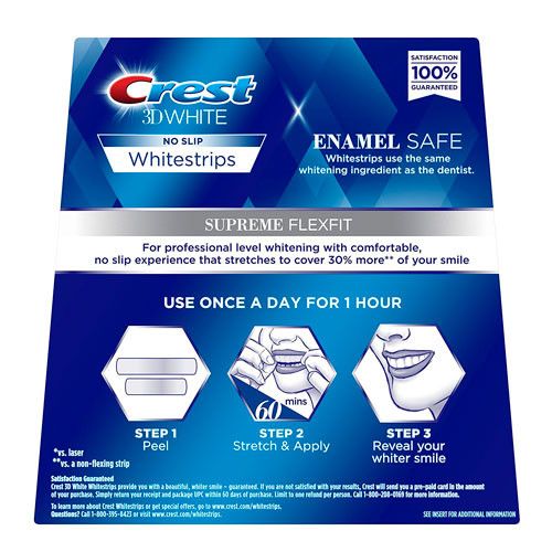 Crest 3D White Luxe Whitestrips Supreme FlexFit отбеливающие полоски (42 шт.)