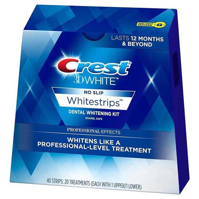 CREST 3D WHITE PROFESSIONAL EFFECTS WHITESTRIPS отбеливающие полоски для зубов (40 шт.)