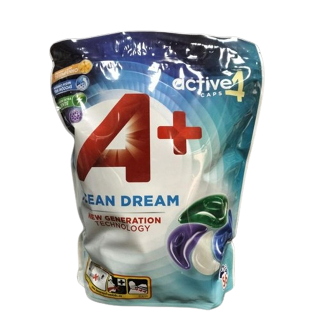 А+ 4 в1 Ocean Dream капсулы для стирки 56шт (универсальные)