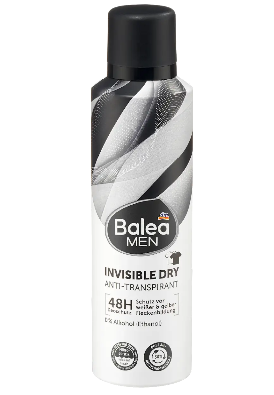 Balea дезодорант спрей освіжаючий Invisible Dry 200 ml