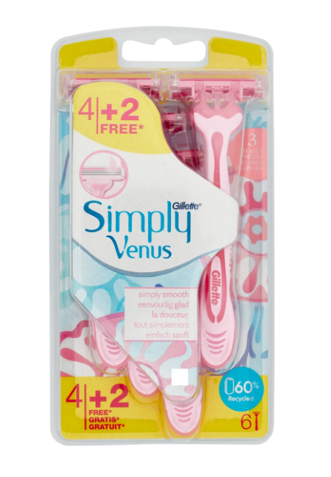 Бритвы женске одноразовые Gillette Simply 3 Venus 6 шт