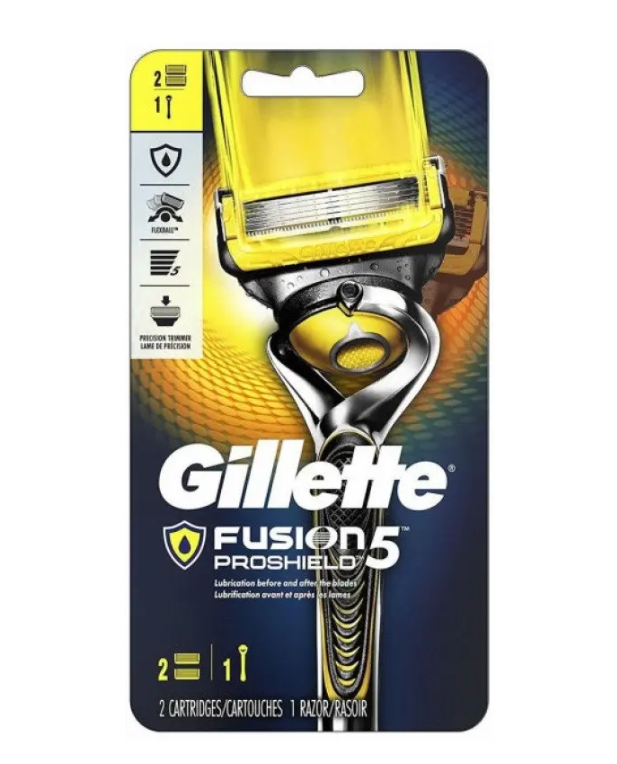 Мужской станок для бритья Gillette Fusion ProShield на подставке ( 2 кассеты )