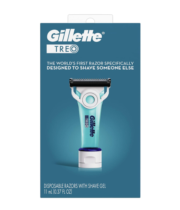 Мужской станок Gillette TREO ™ со встроенным гелем для бритья