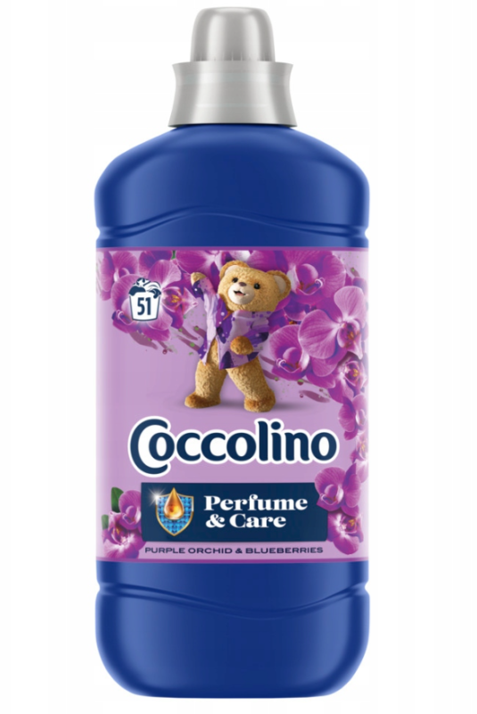 Coccolino кондиціонер для білизни з ароматом «Фіолетова орхідея та чорниця»., 1275 мл - 51 ст.