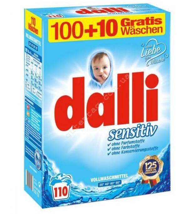 Dalli стиральный порошок для детских вещей 7,15 кг - 110 стирок