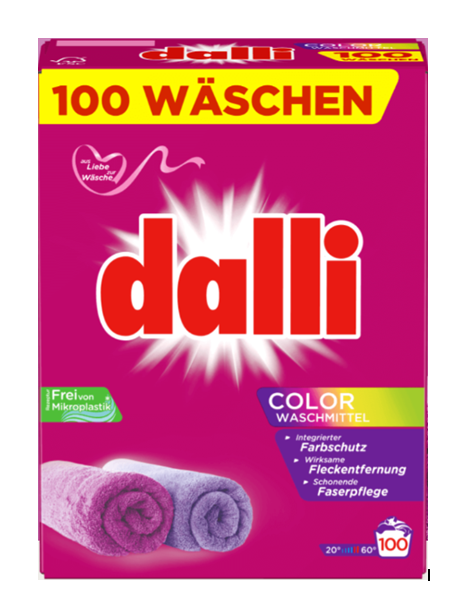 Dalli пральний порошок для кольорової білизни 6.5 кг - 100 прань