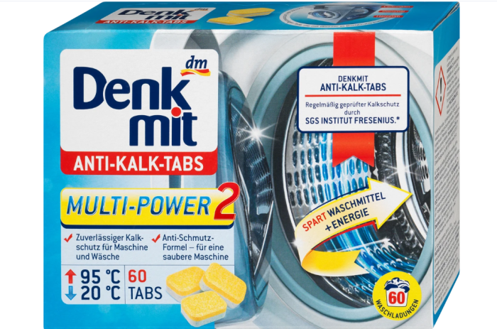 DenkMit Anti-Kalk-Tabs антикальк таблетки в пральну машину 60шт
