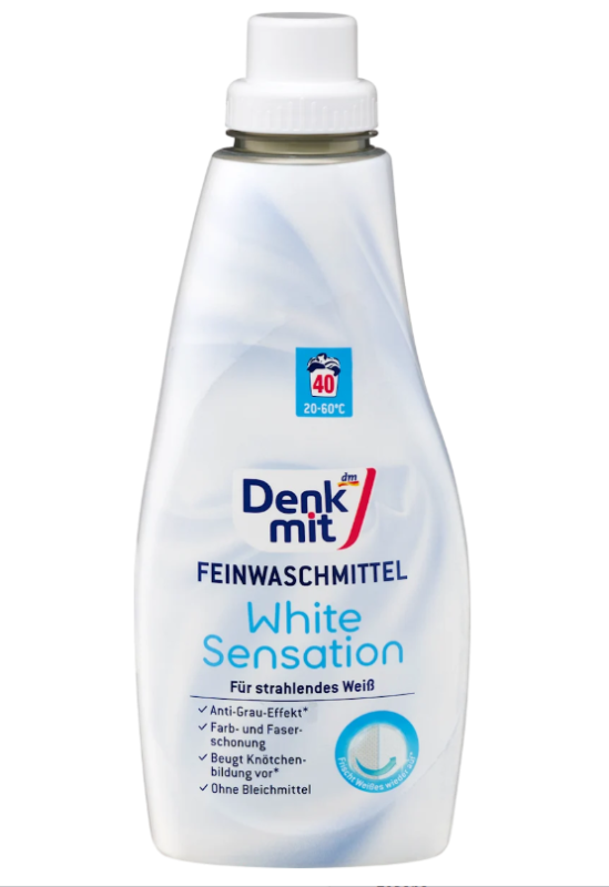 DenkMit гель для прання білої білизни 1л на 40 прань