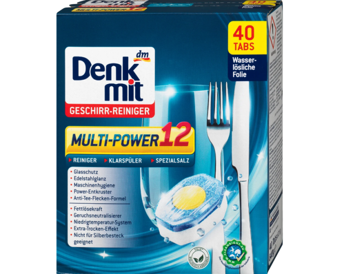 Denkmit MULTI POWER таблетки для посудомийних машин 40 шт