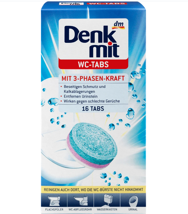 DenkMit WC-Tabs для чистки унитаза 16 шт