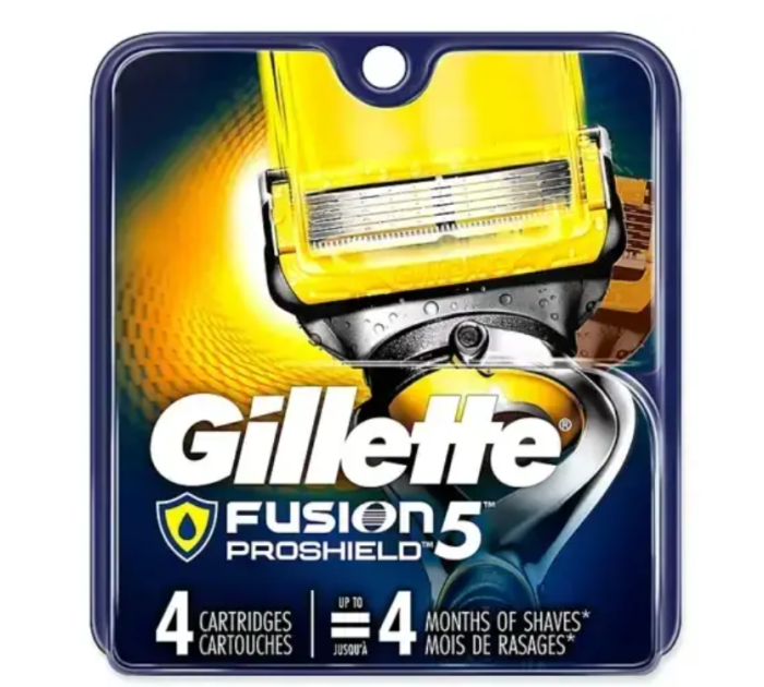 Сменные касеты для бритья Gillette Fusion ProShield в упаковке 4шт