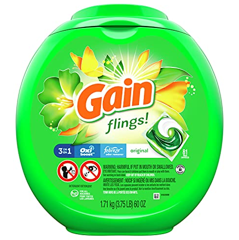 Gain 3 в 1 капсули для прання Універсальні 81 шт