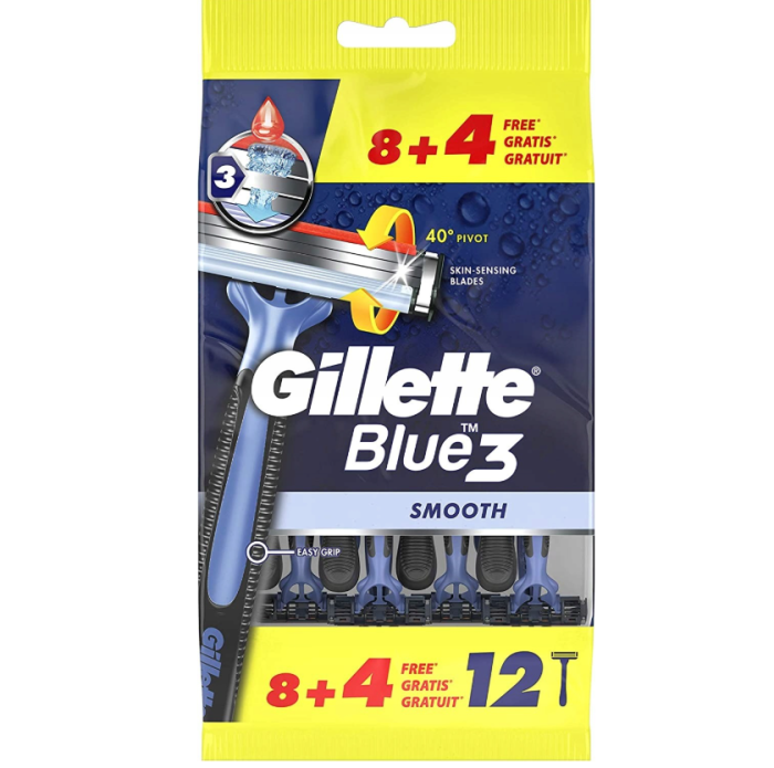 Gillette Blue 3 (12) одноразовые мужские станки для бритья