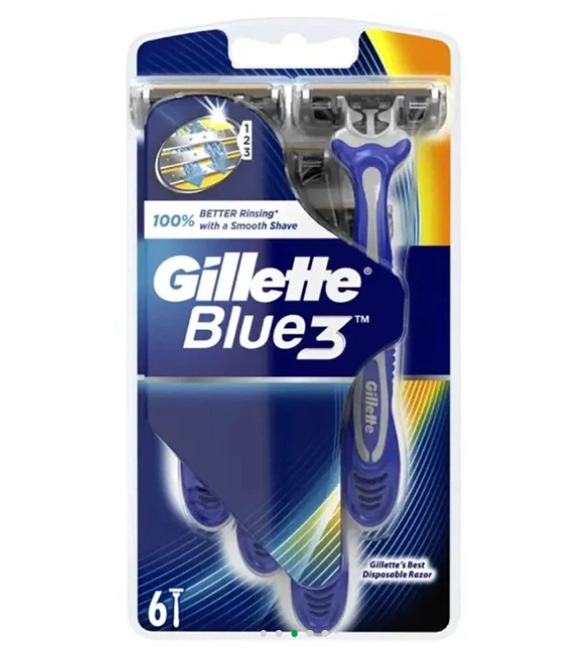 Gillette Blue 3 (6) одноразовые мужские станки для бритья