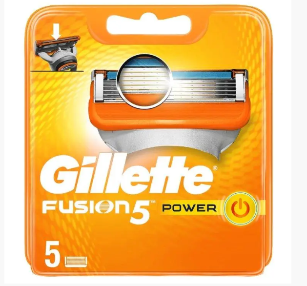 Gillette Fusion 5 POWER змінні картриджі 5 шт в уп.