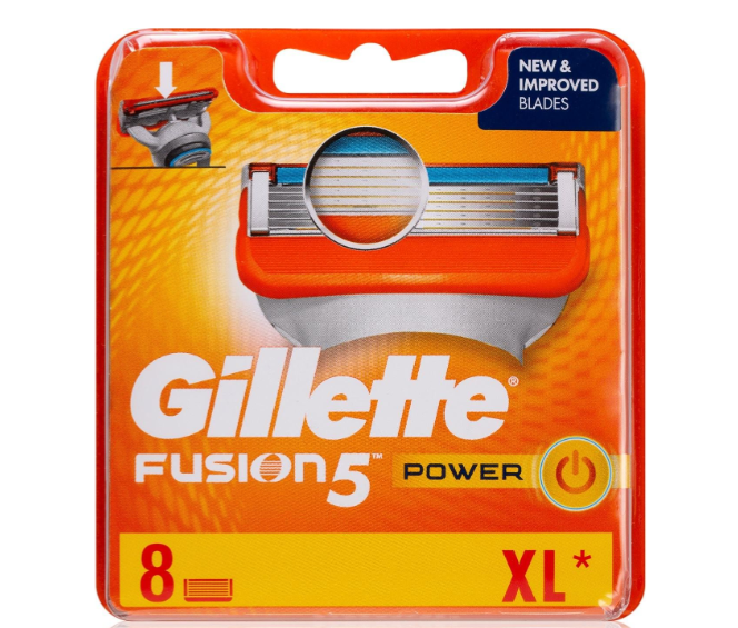 Gillette Fusion 5 POWER сменные картриджи 8 шт в упаковке