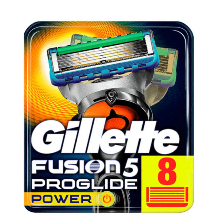 Gillette Fusion 5 ProGlide Power змінні картриджі 8 шт. в упаковці.
