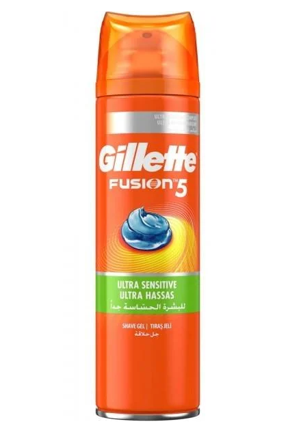 Gillette Fusion 5 Sensitive гель для бритья 200 мл