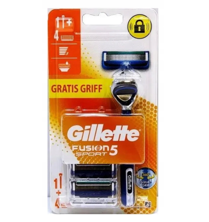 Gillette Fusion 5 Sport набір (1 станок +4 запаски)