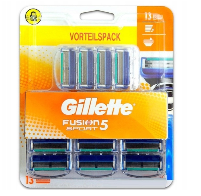 Gillette Fusion 5 SPORT сменные картриджи 13 шт в упаковке