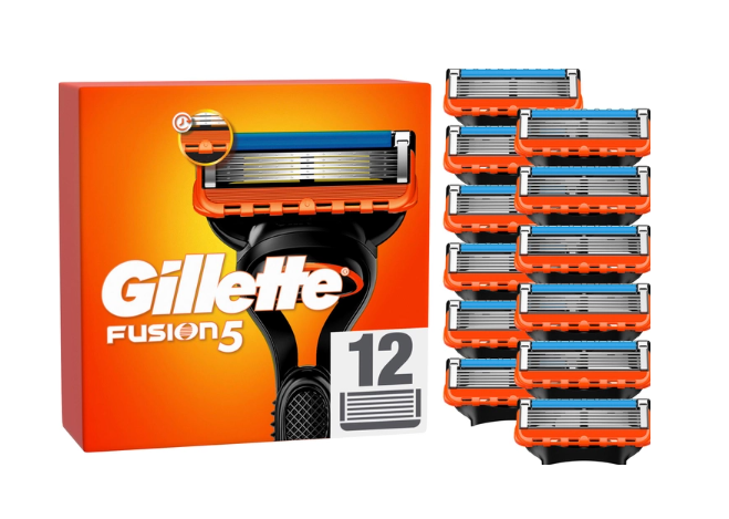 Gillette Fusion 5 сменные картриджи 12шт в упаковке
